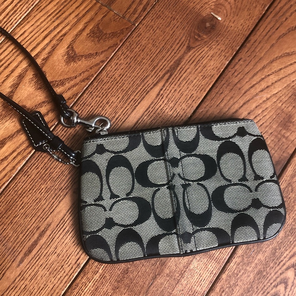 Coach Monogram Wristlet